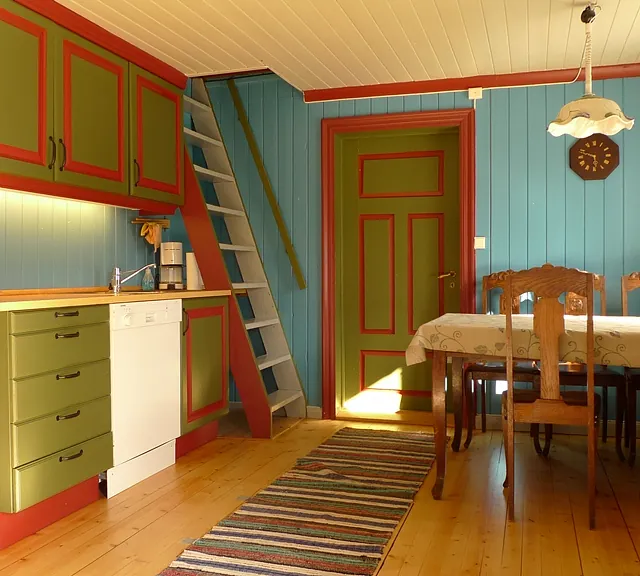 Gamlestugu - hytte i bondehus Søre Skolt Hemsedal charmerende køkken